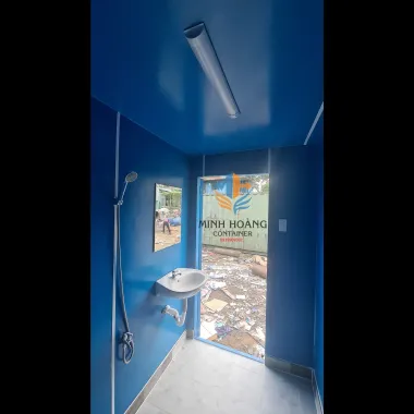 Container Toilet 10 Feet 2 Phòng - Đầy Đủ Tiện Nghi Cho Văn Phòng & Nhà Ở