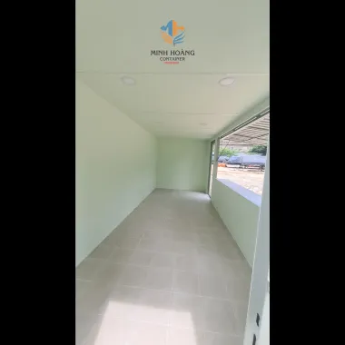 Container Cafe 20 Feet Xanh Pastel: Thiết Kế Kính Hiện Đại & Thoáng Đãng