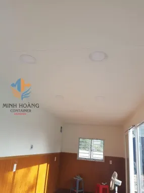 Container Homestay 20 Feet Khung Kính Xám