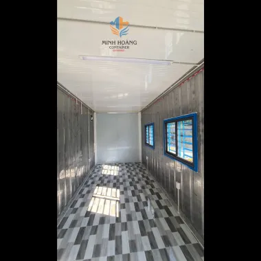 Container văn phòng 20 feet từ vỏ container lạnh - Cách nhiệt, đầy đủ tiện nghi
