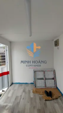 Container Văn Phòng 20 Feet Trắng Đỏ Xám 3 Màu