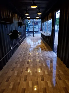 Container Cafe Lắp Ghép 2 Tầng 20 Feet Và 40 Feet Có Toilet Đen