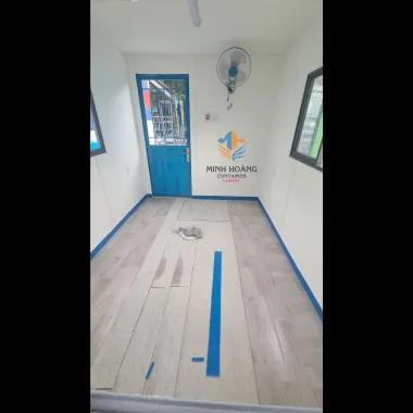 Cụm 2 Container 10 Feet Thiết Kế Văn Phòng Bảo Vệ & Quầy Vé Di Động