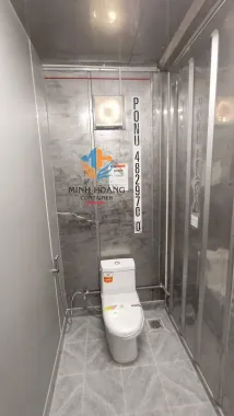 Nhà Container 40 Feet Khung Kính Xám Chia 3 Phòng Có Toilet Tại Tây Ninh