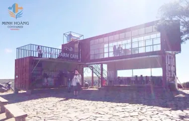 Container cafe ghép 2 cont 40 feet và 1 cont 20 feet