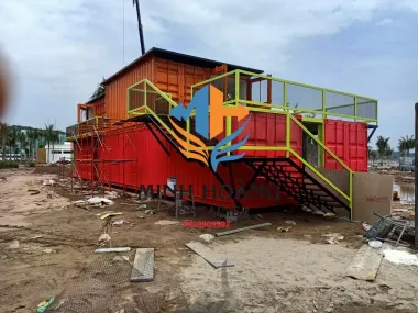 Nhà container lắp ghép điều hành khu du lịch Đồi Rồng Hải Phòng