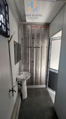 Container Văn Phòng Đen 20 Feet Có Toilet