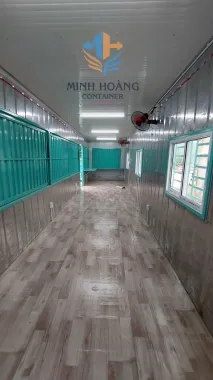 Container Cafe 40 Feet Xanh Ngọc Có Toilet Vỏ Lạnh