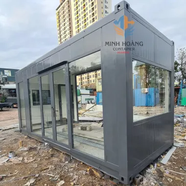 Container Nhà Ở 20 Feet Khung Kính Đầy Đủ Tiện Nghi Mẫu 3