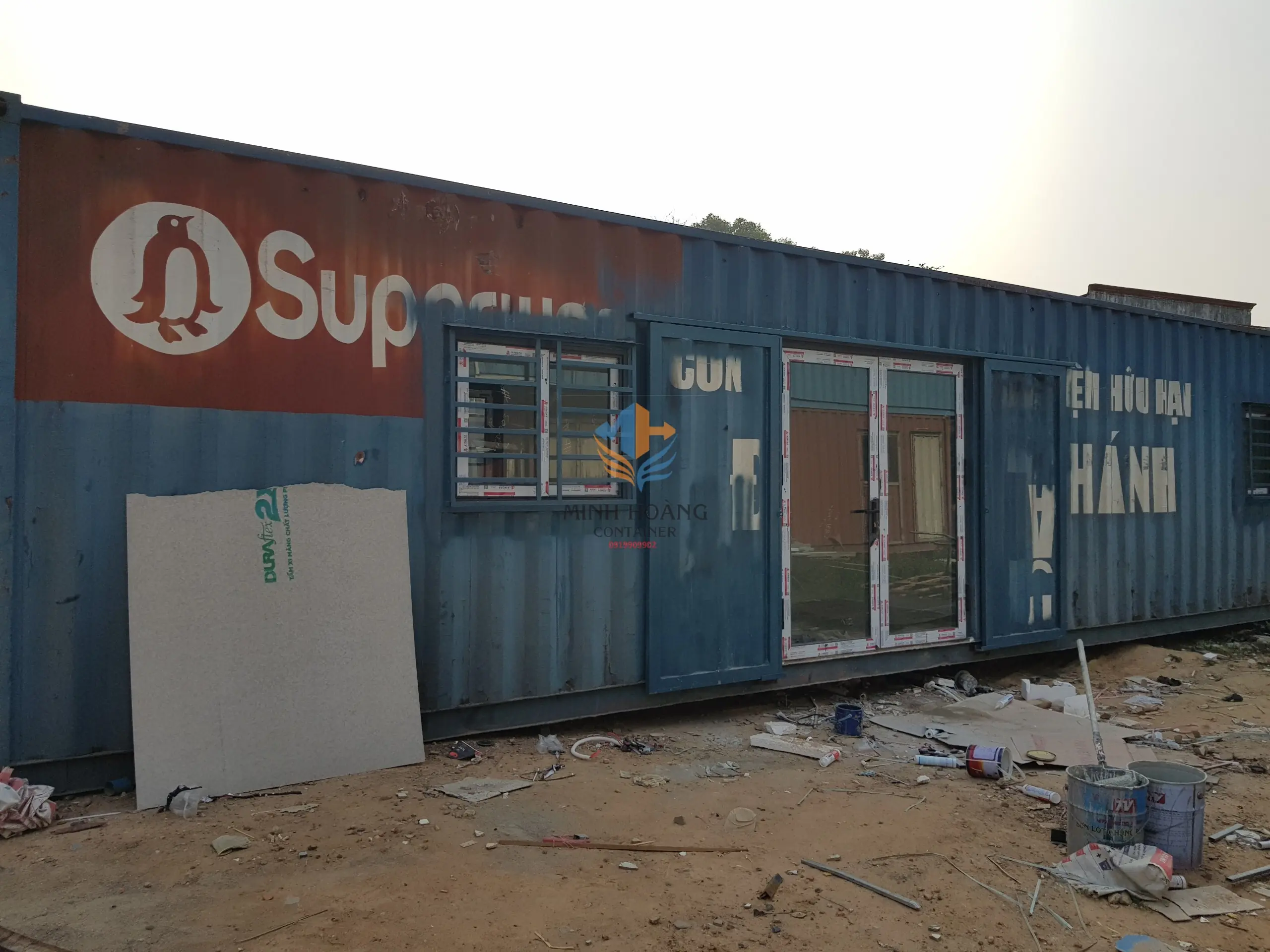 Nhà Container 40 Feet Cách Nhiệt Panel Sang Trọng, Tiết Kiệm