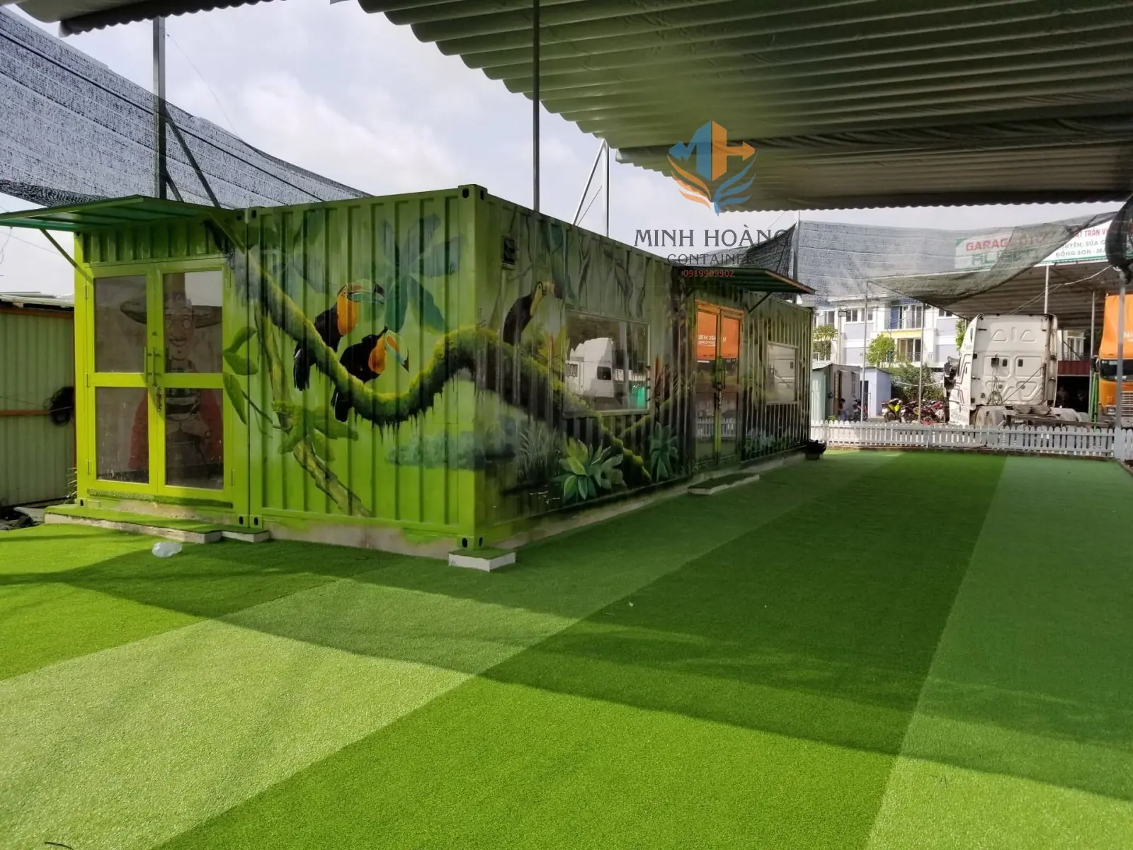 Container Cafe Ghép 2x40 Feet Q9