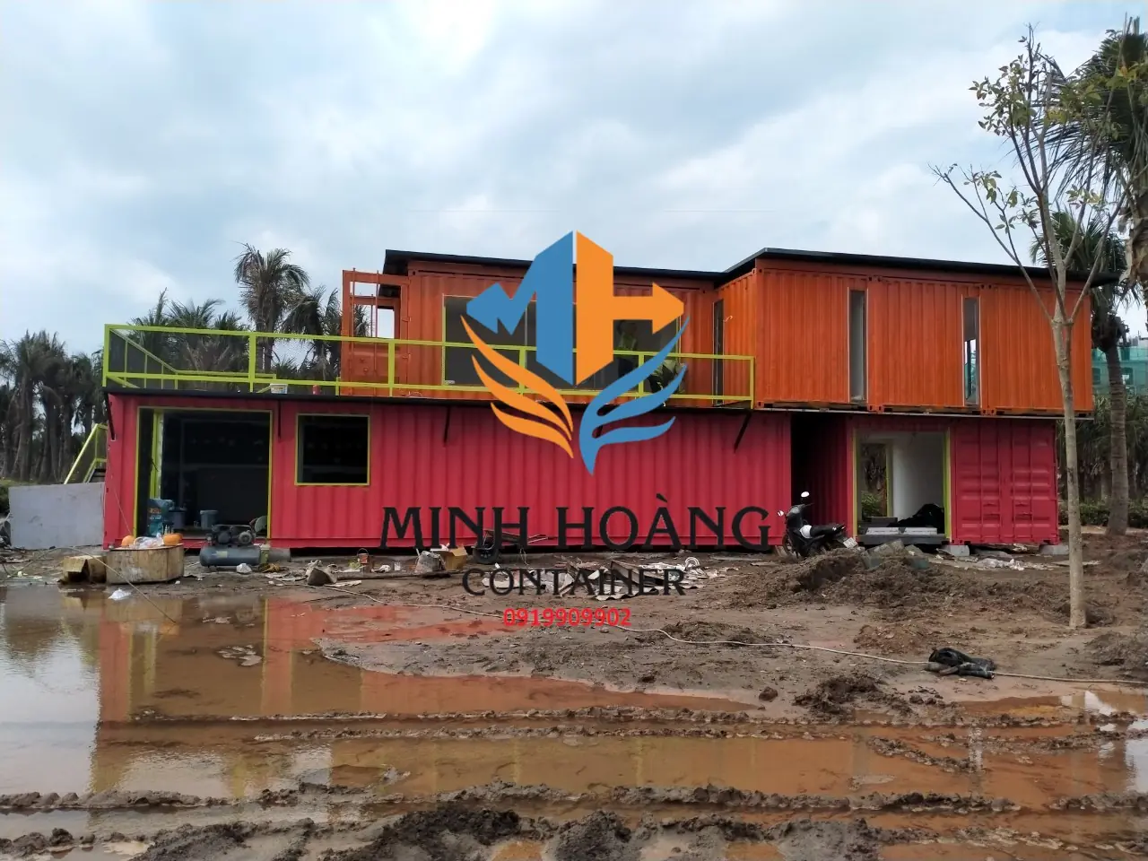 Nhà container lắp ghép điều hành khu du lịch Đồi Rồng Hải Phòng