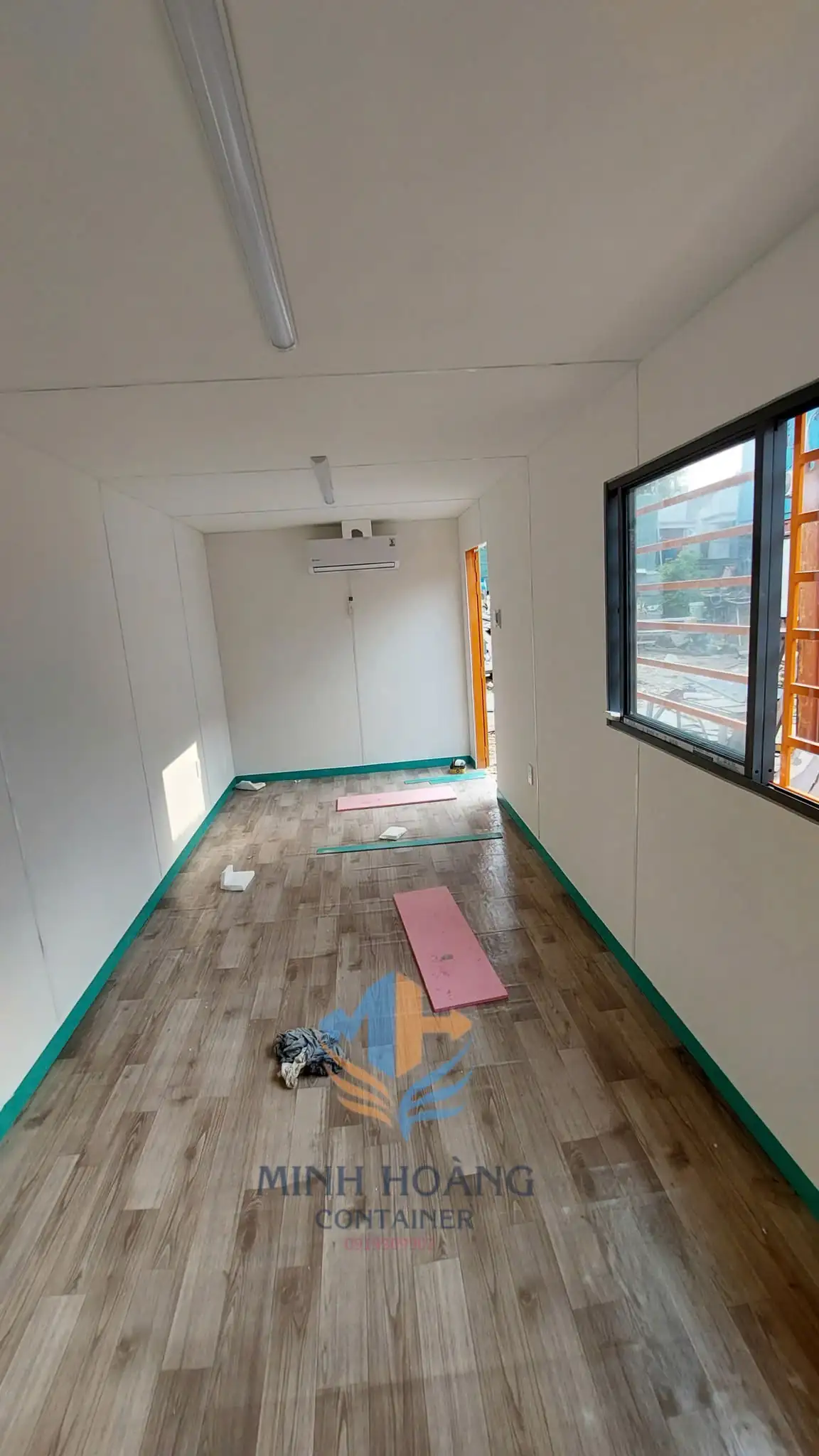 Container Văn Phòng 20 Feet Xanh Lá Vỏ Lạnh