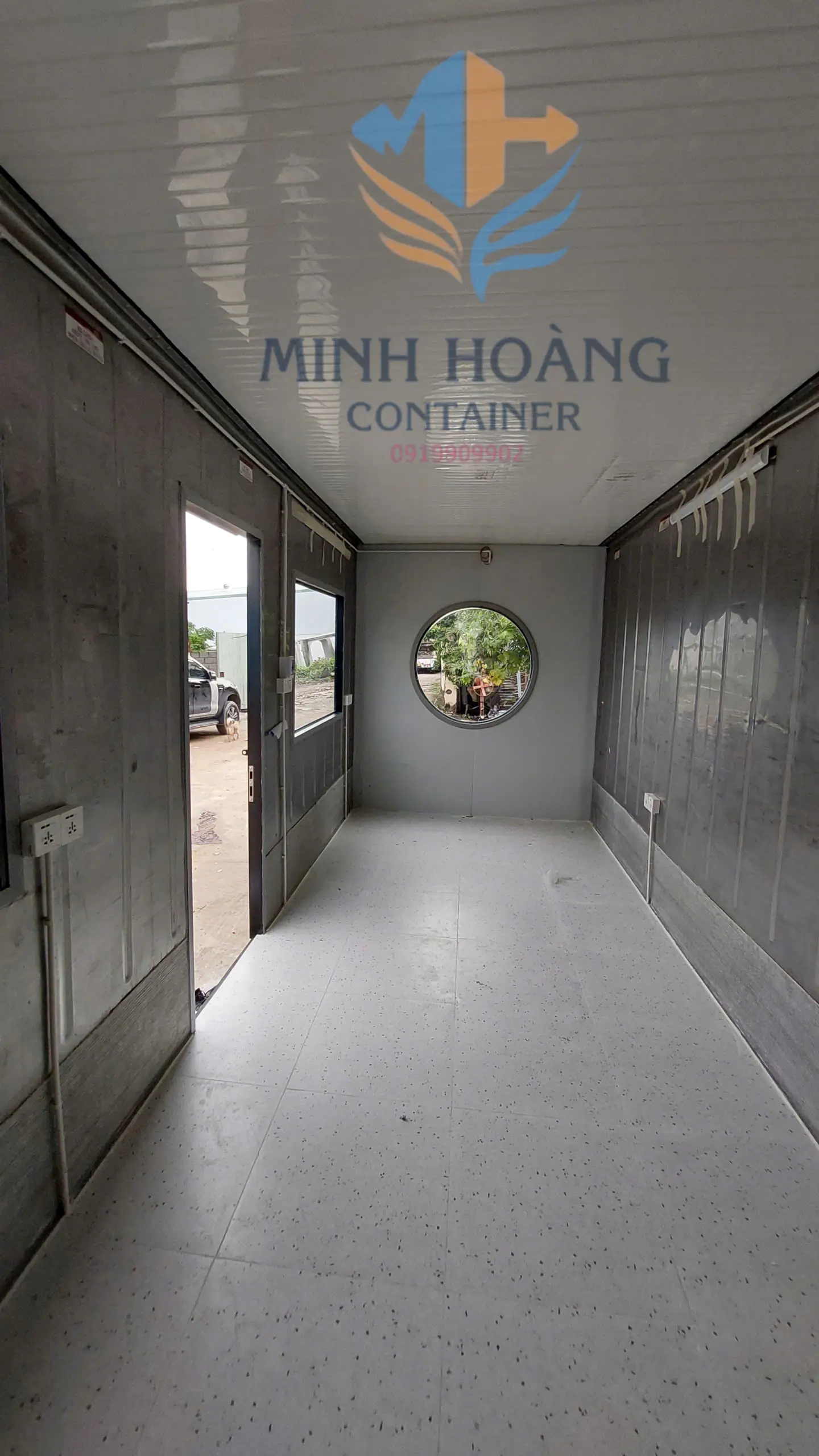 Container Văn Phòng 20 Feet Xanh Dương Vỏ Lạnh Cách Âm Tốt + Nhiệt Tốt