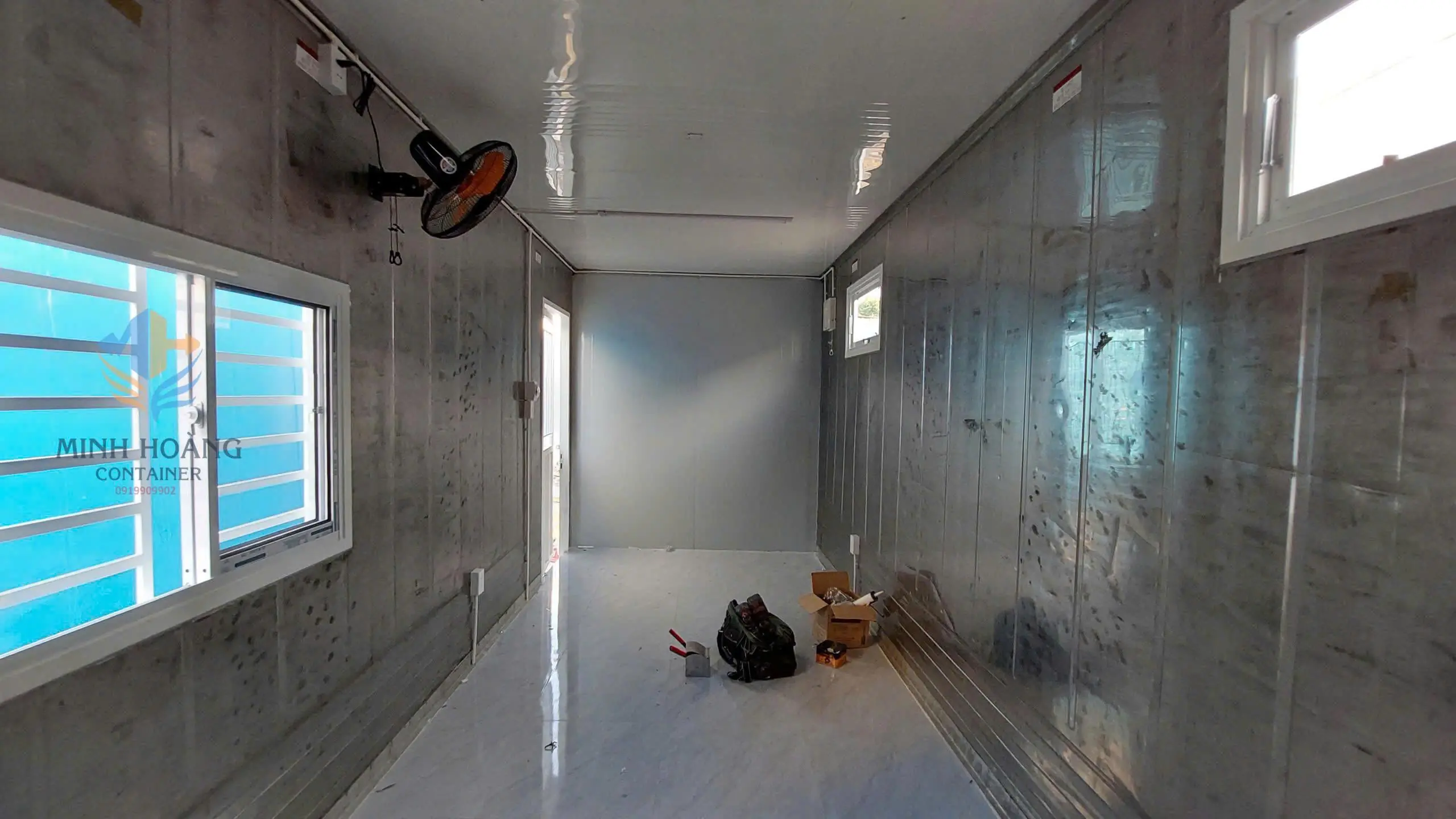 Container Văn Phòng 20 Feet Xanh Lá Vỏ Lạnh