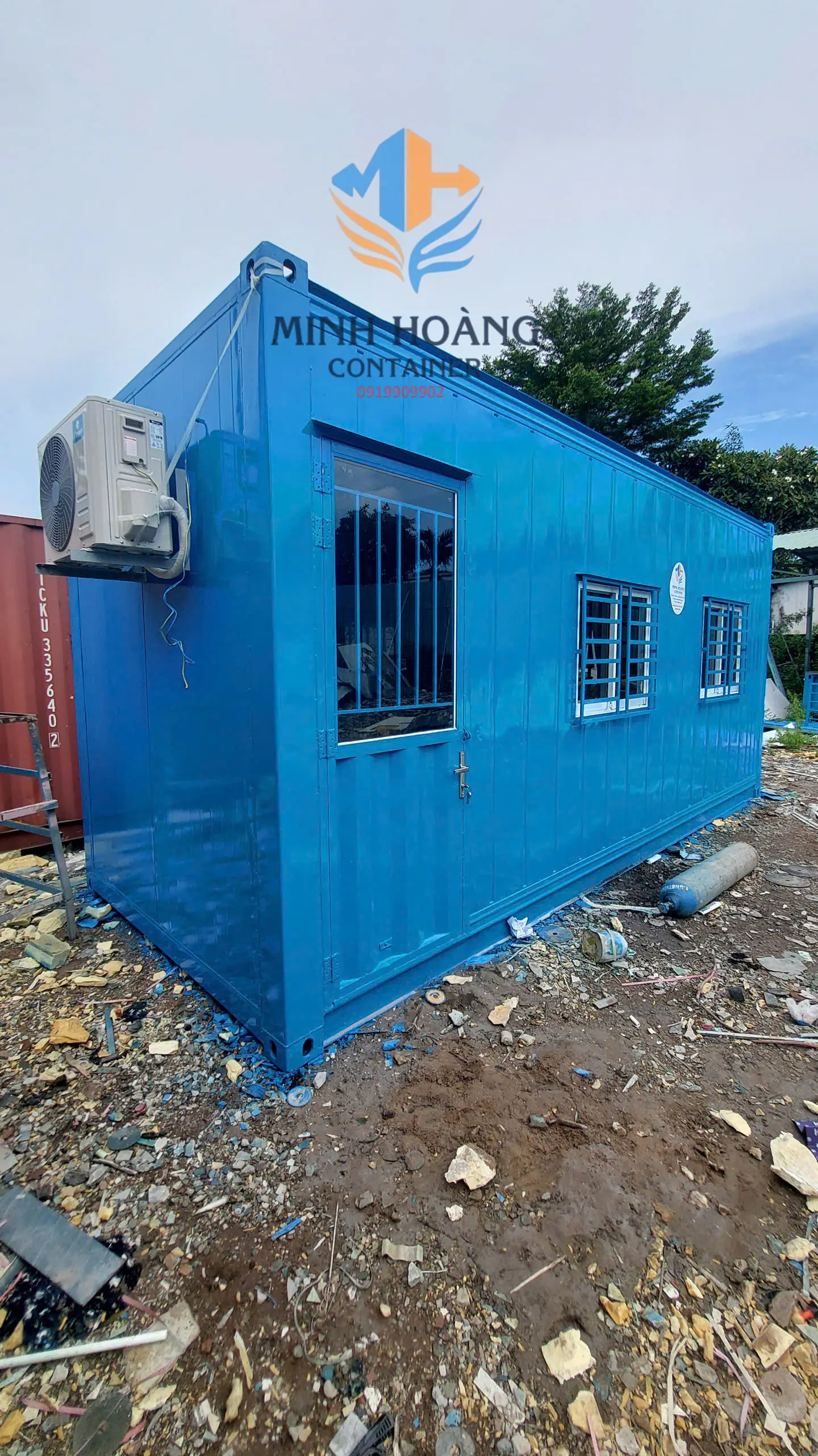 Container Văn Phòng 20 Feet Từ Vỏ Container Lạnh – Giải Pháp Cách Nhiệt Hoàn Hảo