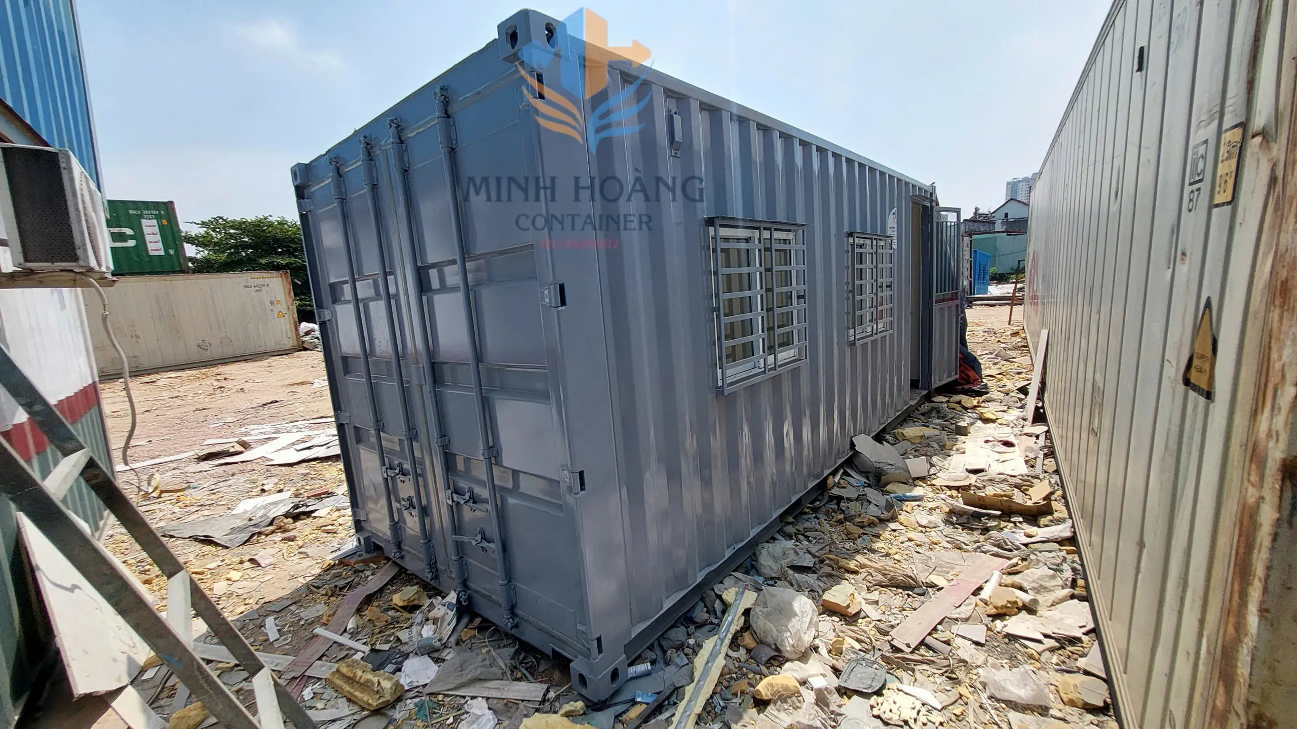 Container Văn Phòng 20 Feet Xám 