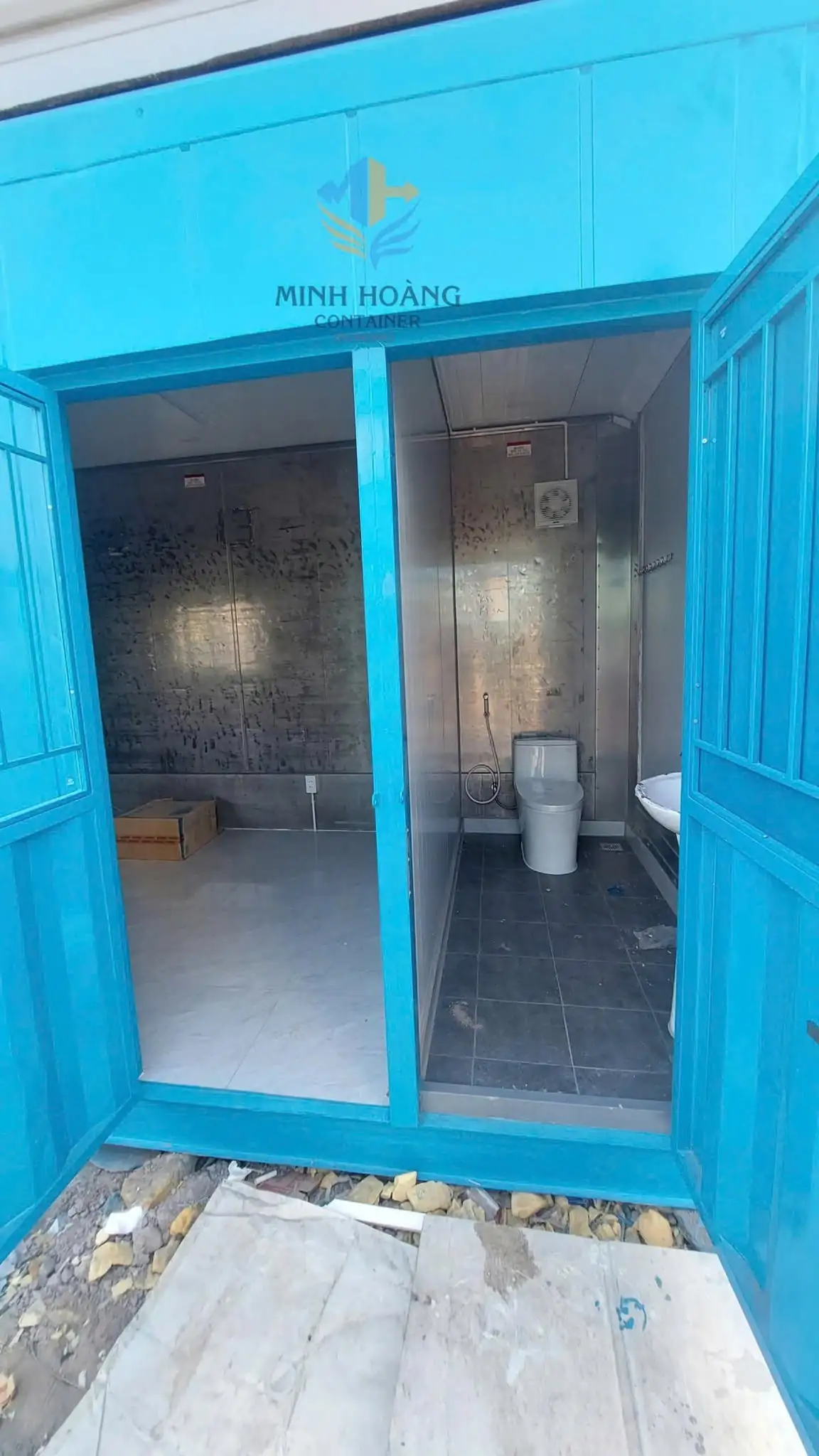 Container Văn Phòng 10 Feet Xanh Navy 