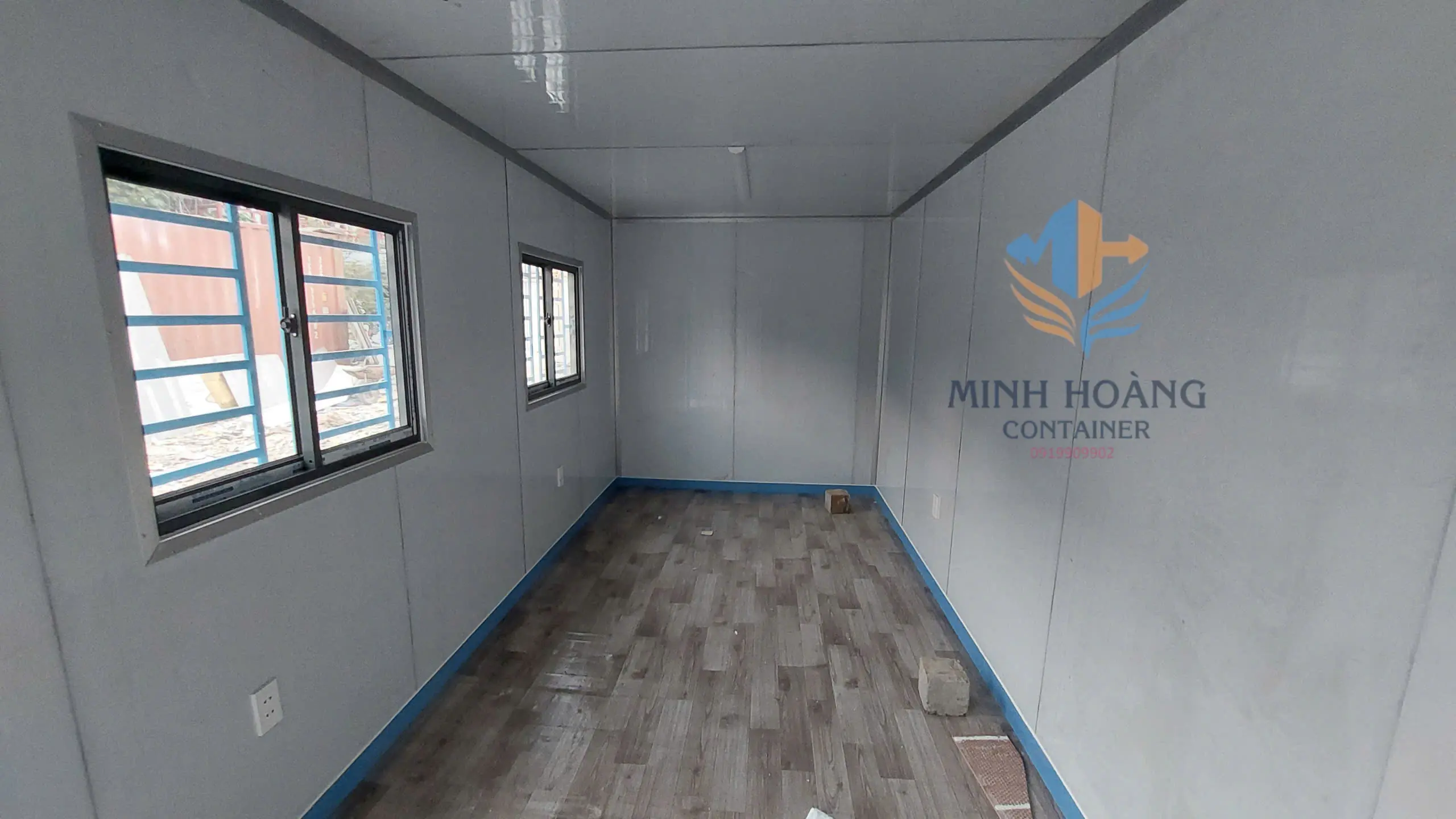 Container Văn Phòng Xưởng Ghép 2x40 Feet Vàng 